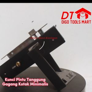 Kunci Pintu Tanggung Hitam Kotak Minimalis Fullset Silinder