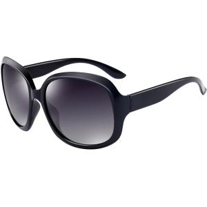 NOKEWY | Large Frame Polarized UVA UVB Protection Driving Sunglasses for Big Faces