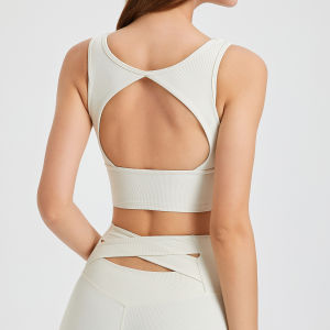 Womens High Intensity Sports Tank Top Yoga Fitness Breathable Quick Dry Naked Sensation One Piece Cup Pad New Arrival