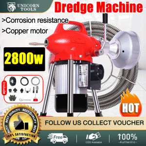2800W Automatic Dredge Machine Professional Clear Toilet Blockage Drain Cleaning Machine Electric Pipe Dredging Sewer Tools