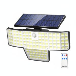 Solar Lights Outdoor 448 LED Flood Light IP65 Waterproof Solar Street Lights with Motion Sensor and Remote Control for Garden