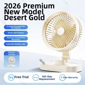 XINLIN | Silent Mini Desk Fan with High Wind Force and Long Battery Life