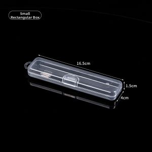 Portable Transparent Plastic Toothbrush Storage Box Breathable Travel Toothpaste Toothbrush Holder Long Rectangle Shape
