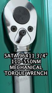 SATA Mechanical Torque Wrench 1/4" 3/8" 1/2" 3/4" High Quality Wrench Hardened Torque Wrench Sepana Tork Berkualiti Tork