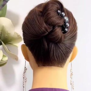 Pearl Flower Hairpin U-Shaped Hair Comb Fixed Hair Accessories New 2025 Four-Tooth Hair Gripper Styling Hair Tools
