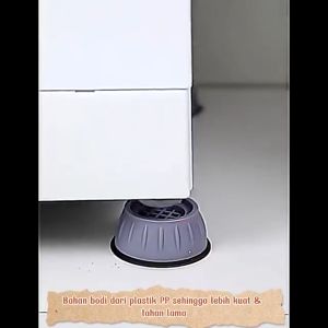 Alas Kaki Mesin Cuci Meja Kulkas Lemari Anti Slip / Tatakan Pelindung Kaki Meja Kursi Kulkas Mesin Cuci Anti Getaran Termurah Terbaru Promo