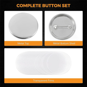 100Pcs 25/32/37/44/58mm DIY Metal Badge Pin For Button Maker Blank Badge Pin Material