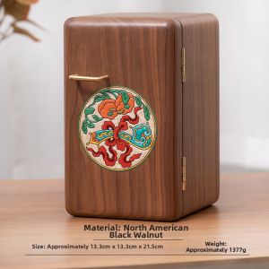 GUOLU | Walnut Jewelry Box For Wedding Jewelry Necklace Antioxidant
