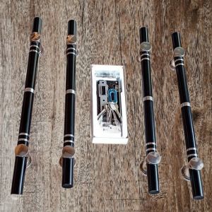 Paket Handle pintu rumah 4pcs + set kunci stainless anti karat 45cm 60cm 80cm 100cm tarikan pintu rumah gagang pintu rumah pegangan pintu rumah