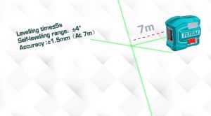 TOTAL เครื่องวัดแนวเส้น เลเซอร์ พร้อมกระเป๋าพกพา รุ่น TLL156503 TLL156601 ของแท้100%