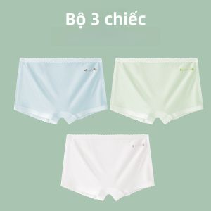 MiiOW | Quần lót cotton Modal thoáng khí thoải mái cho bé gái Quần lót cotton kháng khuẩn cho trẻ em từ 5-13 tuổi Quần lót co giãn cao