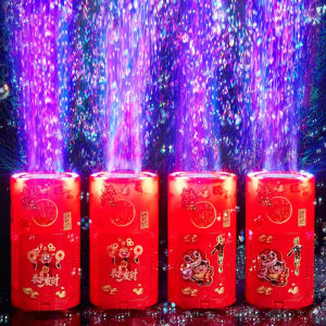 เครื่องเป่าฟองสบู่ชาร์จไฟ พร้อมดอกไม้ไฟและเสียงไฟหลากสีสัน