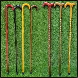 Lightweight Handcrafted Wooden Cane Practical Elderly Walking Stick Rhinoceros Bamboo Hiking Stick Solid Wood Anti-slip Cane