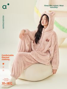 Warm Fleece Hooded Sleepwear