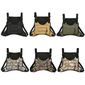 Welcomehome Fashion Sport Backpack Adjustable Strap Streetwear Chest Bag Waterproof Travel Vest Backpack for Running Travel