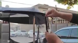 Zoom Motorcycle Canopy Electric Motorcycle Umbrella Fully Enclosed Motor Scooter Umbrella Mobility Sun Shade Rain Cover UV Resistant Protection Moto Exterior Cover Canopy for Motorcycle and ebike