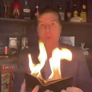 Divimagic Shop Flaming Wallet (Magic Tricks Accessories)
