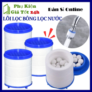 COMBO 10 Lõi Lọc Nước Chất Liệu Bông PP Có Đá Khử Khuẩn Nước Tại Vòi An Toàn Khi Sử Dụng Đầu Lọc Thay Thế Tiện Lợi - Lõi Lọc Nước Sinh Hoạt - Lõi Bông Lọc PP Phụ Kiện Vòi Nước