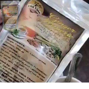 Ginger Turmeric Powder [Original] | Una Vida Ginger Turmeric | w/ Calamansi & Lemon grass | Herbal Turmeric Tea | Organic and sugar-free Ginger Turmeric Juice | Fresh and Pure Ginger Turmeric | Salabat | Herbal juice drink