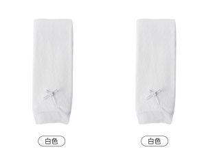 Girls Anti-Mosquito Thin Cotton Base Pants Summer New Style Diamond Pattern Bead Butterfly Knot Lace Trim Nine-Piece Pants
