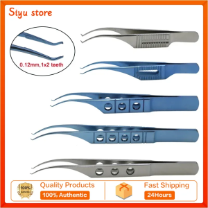 GREATLH Ophthalmic Instrument Stainless Steel Suture Ligation Forceps Autoclavable Forceps Colibri Beaked Toothed Forceps