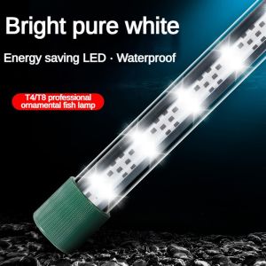 Đèn Bể Cá màu trắng tinh khiết tiết kiệm năng lượng LED T4/T8 độ sáng cao Đèn bể cá Chống thấm nước