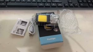 <Local Delivery> Outdoor Key Light COB Multi-functional Emergency Lighting Portable Light USB Rechargeable Flashlight