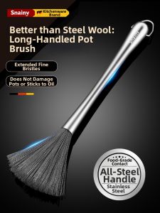 CHUANGSHUNFU | Long Handle Stainless Steel Cleaning Brush