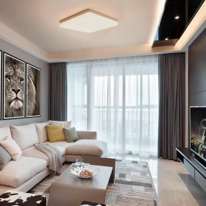 LED Ceiling Light Square Lamp Modern Fixtures For Living Room Bedroom Office tri color led light for ceiling App