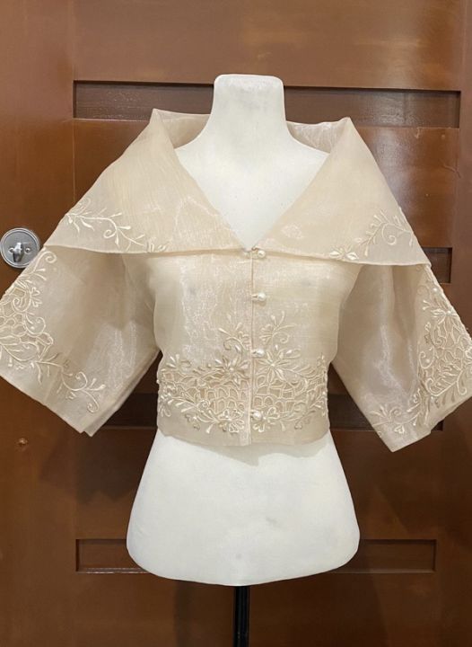 Embroidered Modern Filipiniana Maria Clara Top Lazada Lazada PH