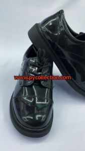 SC6189  - Kasut Potong Kawad kilat Kadet PVC / KASUT KADET KULIT BERKILAT ASRAMA LELAKI / KASUT SEKOLAH ASRAMA