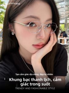 Chuming | Gọng Kính Oval Titan Nhẹ Nữ Lọc Ánh Sáng Xanh