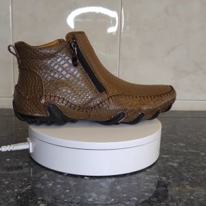 Prikol British Klasik Import Sepatu Boots Tinggi Pria Kulit Sapi Formal Kerja Santai Ritsleting Casual Kantor 152
