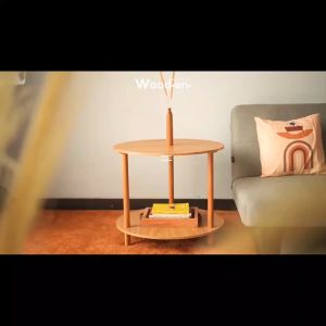 Wooden Projects Meja Sudut Ruang Tamu Aesthetic Minimalis - MJL4