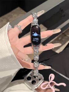 Uhada | Cute Hello Kitty Zircon Strap For Xiaomi Band 10 9 8/7/6