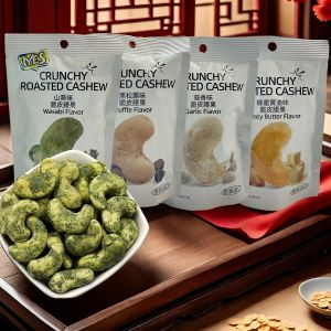 Crispy Wasabi Honey Butter Garlic Flavored Cashew Nuts