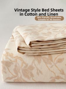 Kiss Dear | Vintage Style Cotton Linen Bed Sheet Set