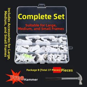 Invisible Nail Hook Picture Frame Wall Hanging No Trace Nail for Living Room Photos Wedding Photos No Drilling Required