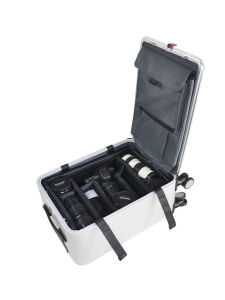 กระเป๋าใส่กล้องถ่ายรูปกระเป๋าใส่สัมภาระกล่องเครื่องมือกล่องใส่กล้อง SLR กระเป๋าลากเปิดด้านข้าง20นิ้วขึ้นเครื่อง