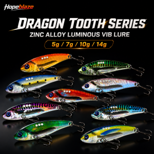 Hopeblaze Dragon Tooth VIB Fishing Lure Multi Weight Luminous Metal Bait Fresh Saltwater For Trout Bass Grouper Northern Pike