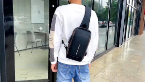 SKM Mens Waterproof Crossbody Chest Bag Beg Silang Lelaki SK644