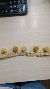 Dây tua rua quả bông - phụ kiện ngành may mặc