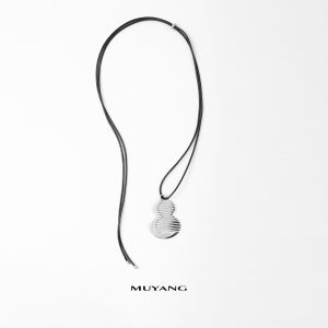 MUYANG | Muyang Gourd Comb Necklace Womens New Design Fresh Out Summer 2025 Titanium Steel Material Silver Color Adult Exclusive Online