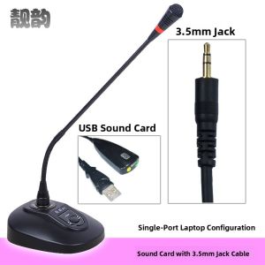 Conference Wired Microphone Goose Neck Style Wireless Mic for Gaming Computer Broadcasting Speech Recording Net Class