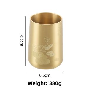 Six Gentleman Brass Tea Set Accessories