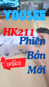 Mẫu Mới 2026 - Yoosee Camera IP Wifi HK211 Trong Nhà 10.0MPx 360 Độ Xoay 355° Chống Trộm Full HD 1080p Giao Diện Yoosee Chính Hãng