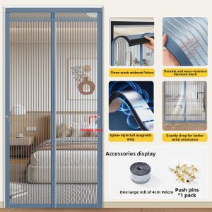 ZIMENGYUAN | Magnetic Strip No Drilling Flyproof Screen Door