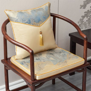 Modern Chinese Style Affordable Luxury Style Cushion Chair Cushion Sofa Cushion Tea Chair Pipe Cap Chair Dining Table Cushion Removable and Washable Non Slip Customized