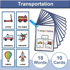 YTYIN | Montessori Kids Learning English Words Cards Kindergarten Teacher Early Education Teaching Aids Vocabulary Classroom Supplies