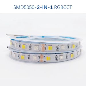 DC12V RGBCCT LED Light Strip 12MM SMD5050+2835/2IN1/5IN1 RGB+W+CW Flexible Holilday Home lighting Decorations 60Leds/M 90Leds/M